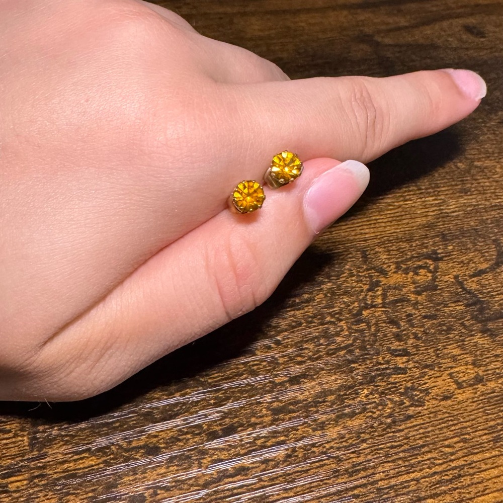 Elegant Gold Stud Earrings